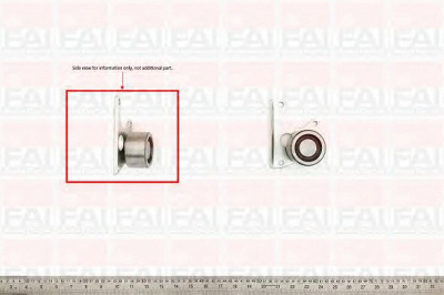 FAI AUTOPARTS t3002 -  Паразитный / Ведущий ролик, зубчатый ремень